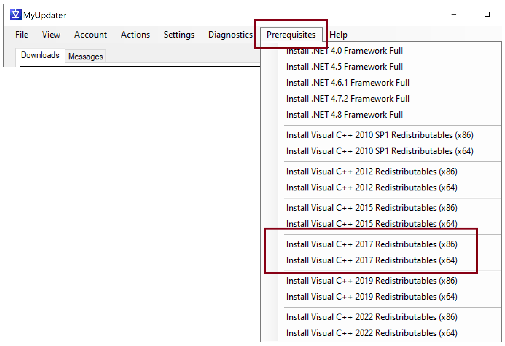 Cannot Install or Uninstall MyUpdater (Update Client) PSCAD